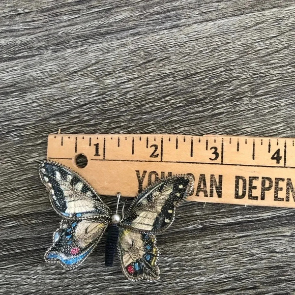 Vtg West Germany Handmade Butterfly Brooch - Picture 9 of 9